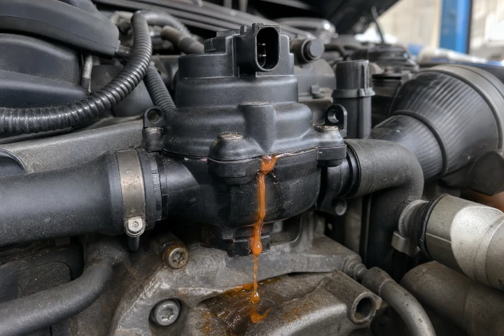 BMW leaking electric water pump