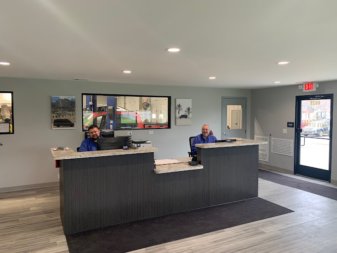 Customer service counter at State Street Auto Service in Whitmore Lake, MI
